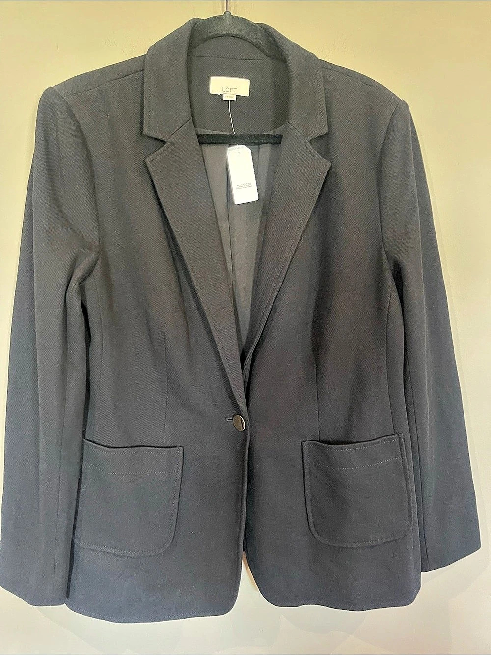 LOFT Black Blazer Size 14 NWT